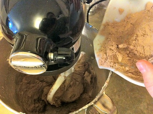 Add Dry Ingredients on Lowest Speed