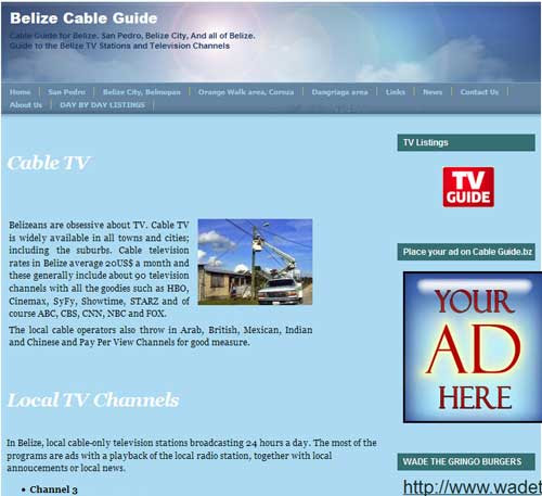 Stolen content. Belize Cable Guide
is a content thief