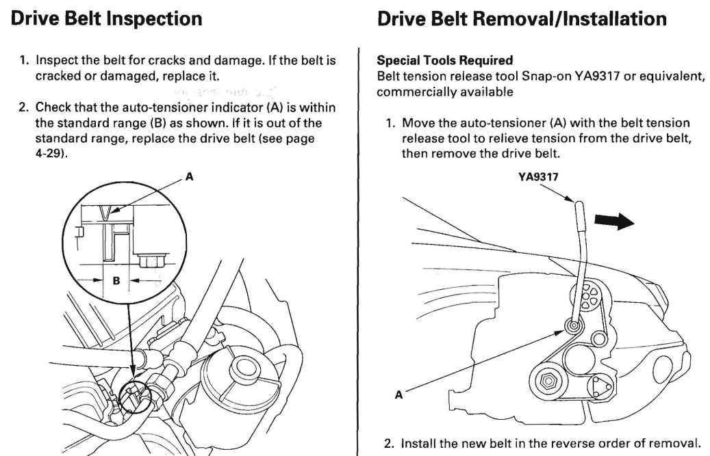 honda crv serpentine belt replacement