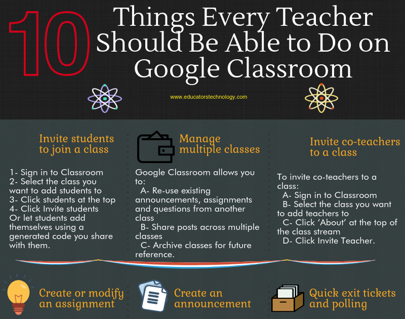 10 Important Activities You Should Be Able to Do on Google Classroom