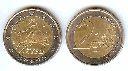 Europa Woman Riding the Beast Coin
