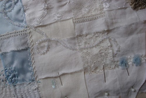 Woven Cloth - beaded trail