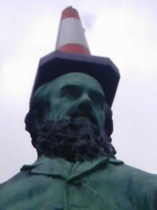 it’s wot traffic cones were invented for….