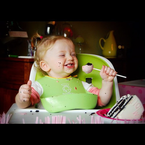 A sound you heard - the sound of a one year old eating cake is a delight! #fmsphotoaday