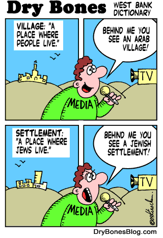 media, media bias, bias,israel, palestine, west bank, judea, samaria, settlements, jews,