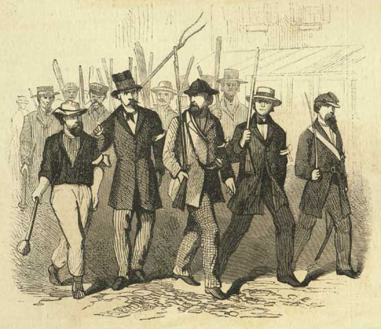 Draft Riots 1863 - Group of Rioters