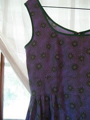 sundress - purple + green