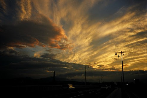 Sunset in Fukushima