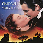 poster con Clark Gable y Vivien Leigh.