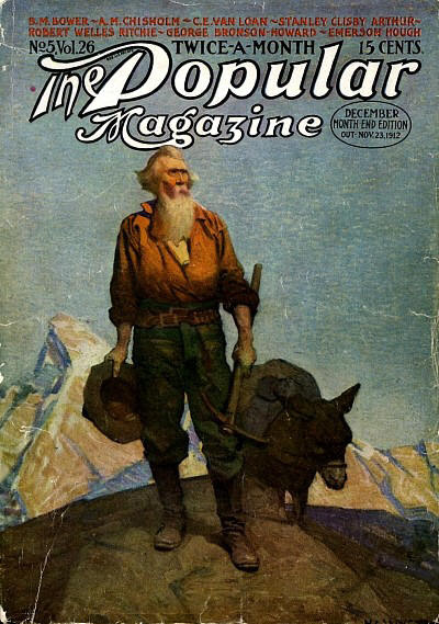 N.C. Wyeth cover for The Popular Magazine issue dated December 15, 1912, courtesy the FictionMags Index N.C. Wyeth cover for The Popular Magazine issue dated December 15, 1912, courtesy the FictionMags Index