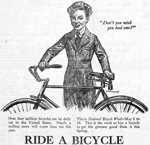 "Ride A Bicycle"-National Bicycle Week, 1919