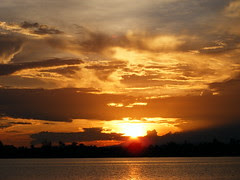 Sunset, Belize Cayes - DSCF2355