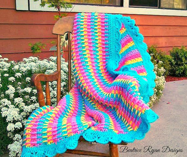 Rainbow Dash Baby Blanket Free Pattern