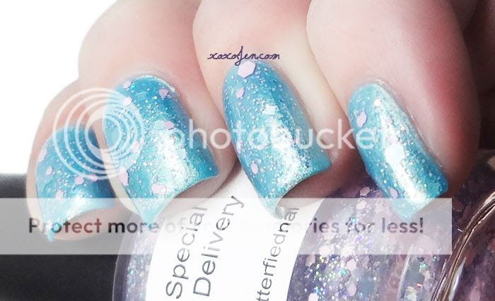 xoxoJen's swatch of Special Delivery from Glitterfied Nails