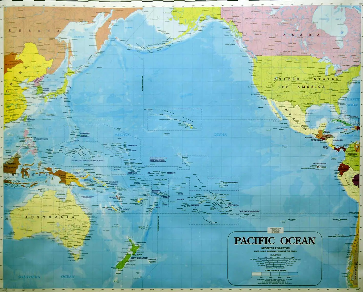 Map Of Pacific Ocean