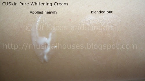 cuskin pure whitening cream