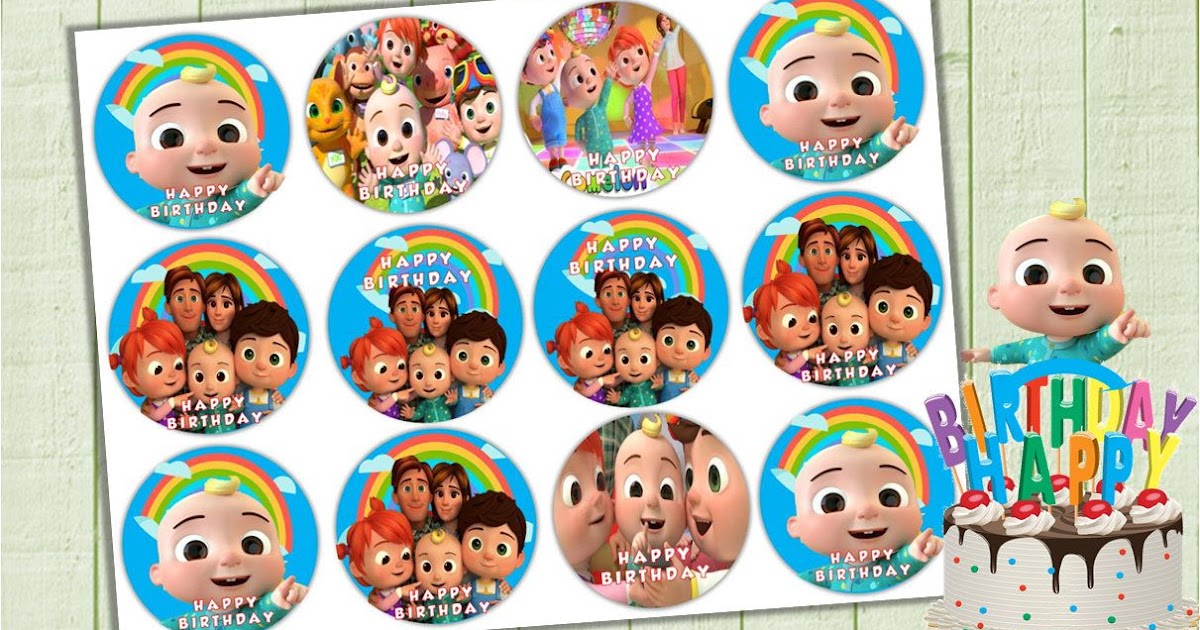 Birthday Cake Toppers Character Cupcake Toppers