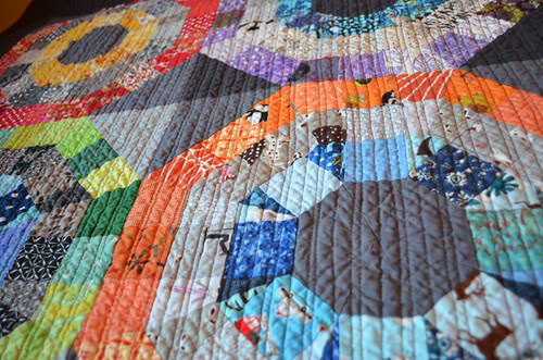 Octagonal Orb - quilting detail