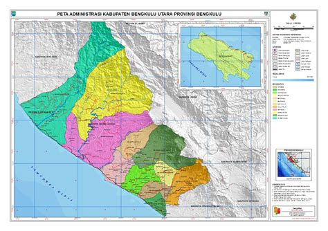 administrasi kabupaten bengkulu utara peta tematik indonesia