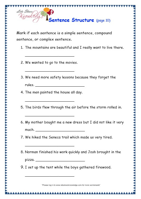 basic-sentence-patterns-exercises-with-answers-exercise-poster