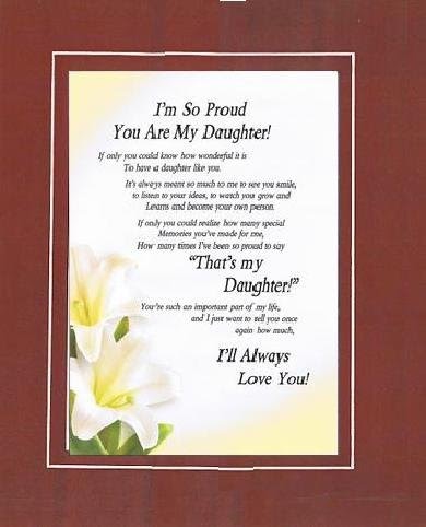 Valentine Gifts: Touching and Heartfelt Poem for Daughters - I'm So ...