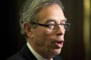 Joe Oliver, Canada's Minister of Natural Resources, talks to media after speaking at the Canadian Aboriginal Minerals Association's 20th Anniversary Conference in Toronto