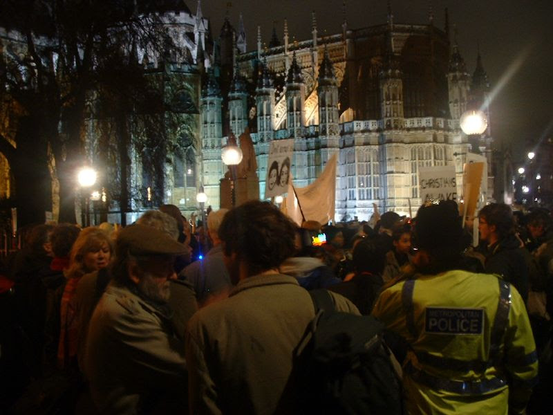 Crowds singing