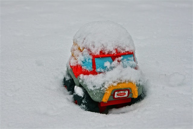 buried in the snow