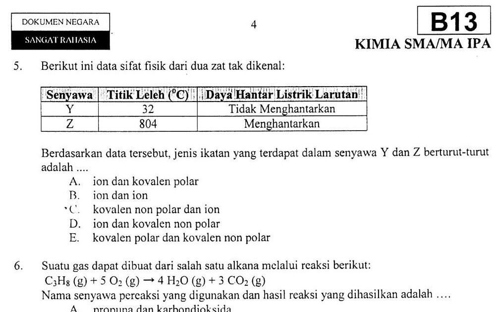 Soal Akm Kimia Kelas 11 Semester 2 - 48+ Soal Akm Kimia Kelas 11 Semester 2 Gratis