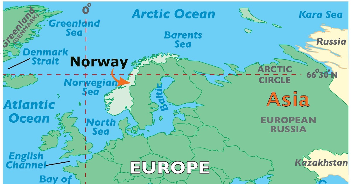Show Norway On World Map | Time Zones Map