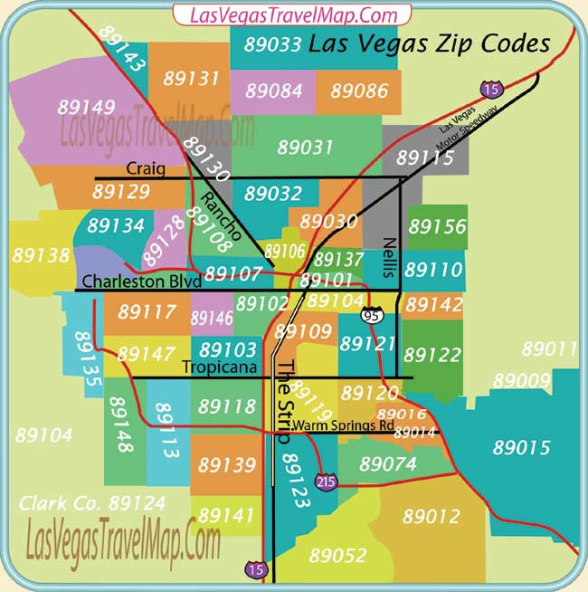 map of zip codes in las vegas