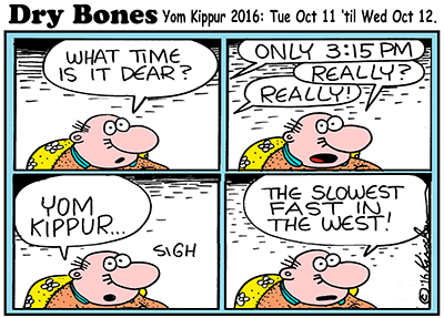 Dry Bones,36, Yom Kippur, fast, fasting, Judaism, Jewish culture, 