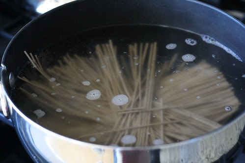 Boil the noodles