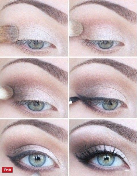 Wedding makeup tutorial for blue eyes