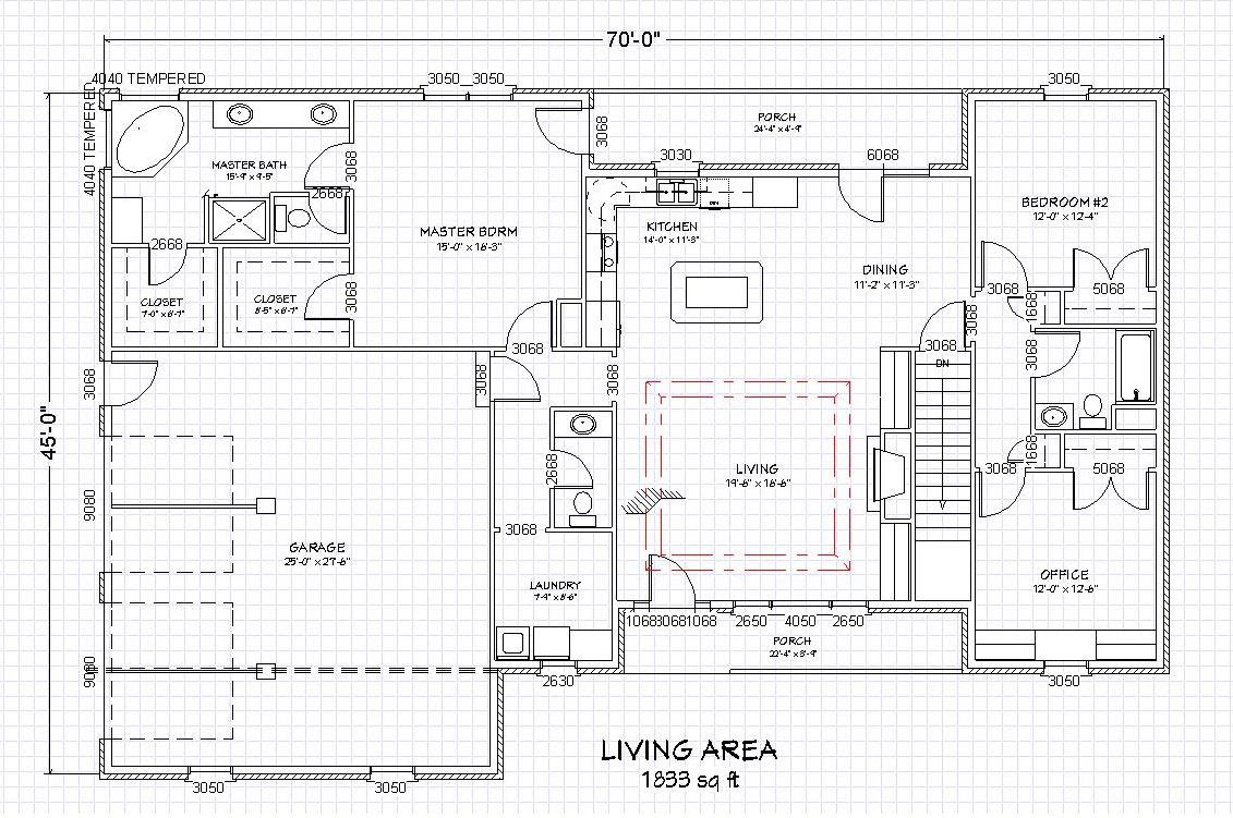 Top Inspiration 2 Bedroom House Plans, Ranch House Plans With Full Basement