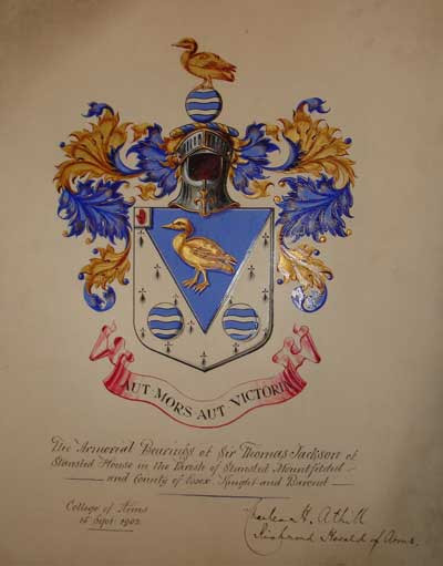 Crest of Jackson of Stanstead