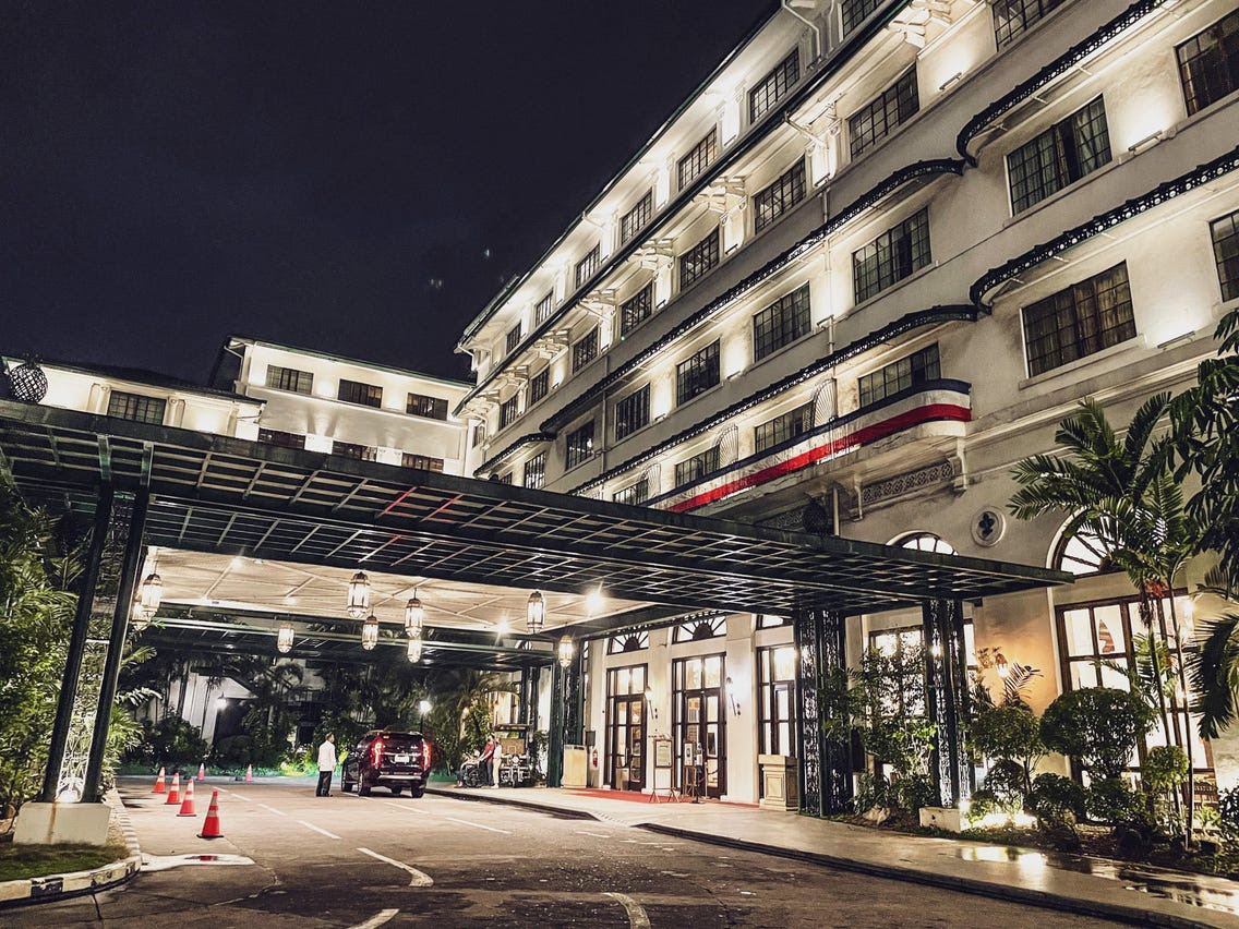 A night in The Manila Hotel, the oldest hotel in the Philippines