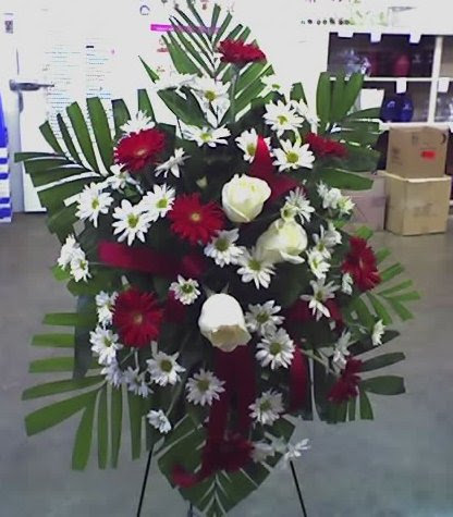 03-25-08 funeral spray at my work station
