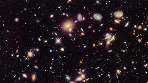 Imagens das estrelas captadas pelo Hubble (Foto: Nasa/ESA/R.Ellis/HUDF12)