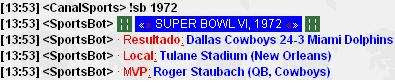 Super Bowl VI (Canal #Sports)