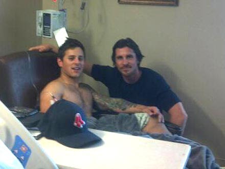 Christian Bale Visits Shooting Victims in Colorado