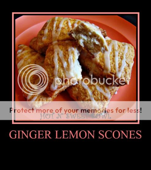Ginger Lemon Scones