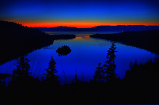 Dawn's First Glow Over Emerald Bay