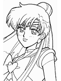 Coloring Page for Sailor Moon fans for magical dreams.