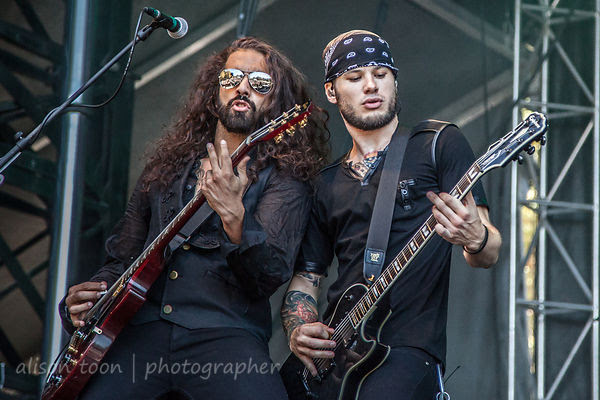 Ryan Patrick of Otherwise performing at Aftershock 2014