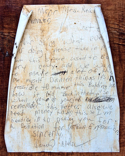 1415 Mallinckrodt -- letter to a building: "back in the day"