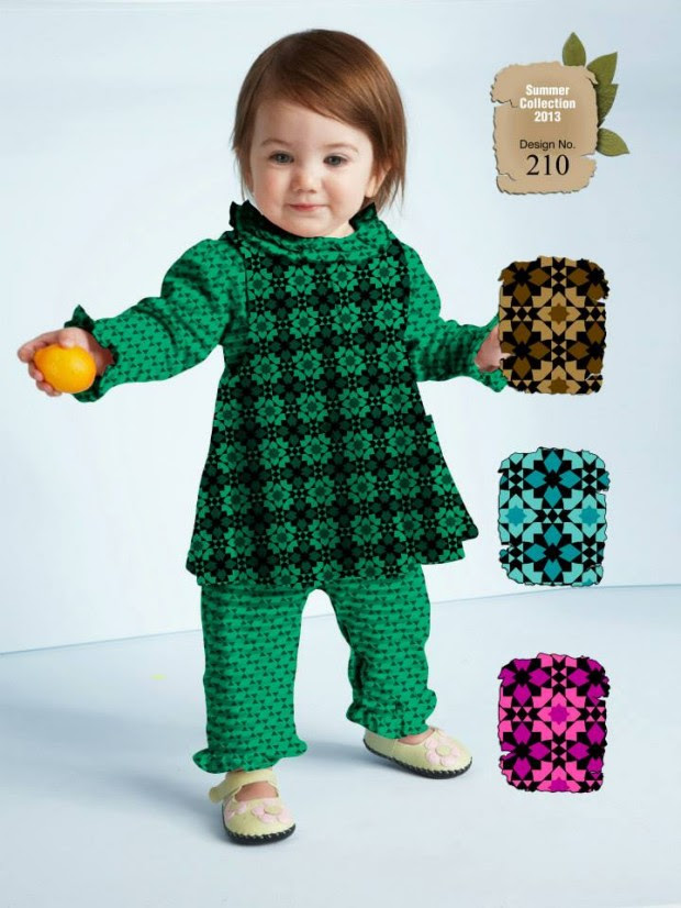 Kids-Childrens-Summer-Casual-Party-Wear-Dresses-Collection-2013-By-Al-Hamra-Fabric-4 Kids-Childrens-Summer-Casual-Party-Wear-Dresses-Collection-2013-By-Al-Hamra-Fabric-4