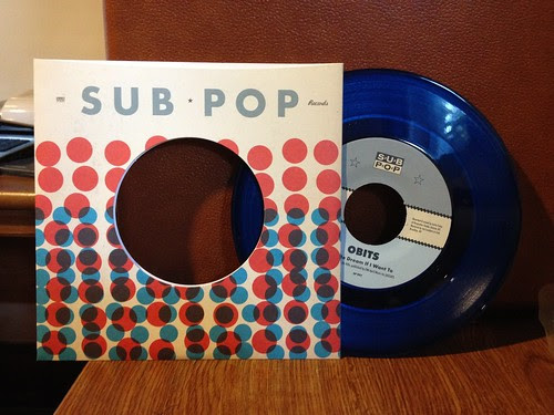 Obits - Let Me Dream If I Want To 7" - Blue Vinyl by Tim PopKid