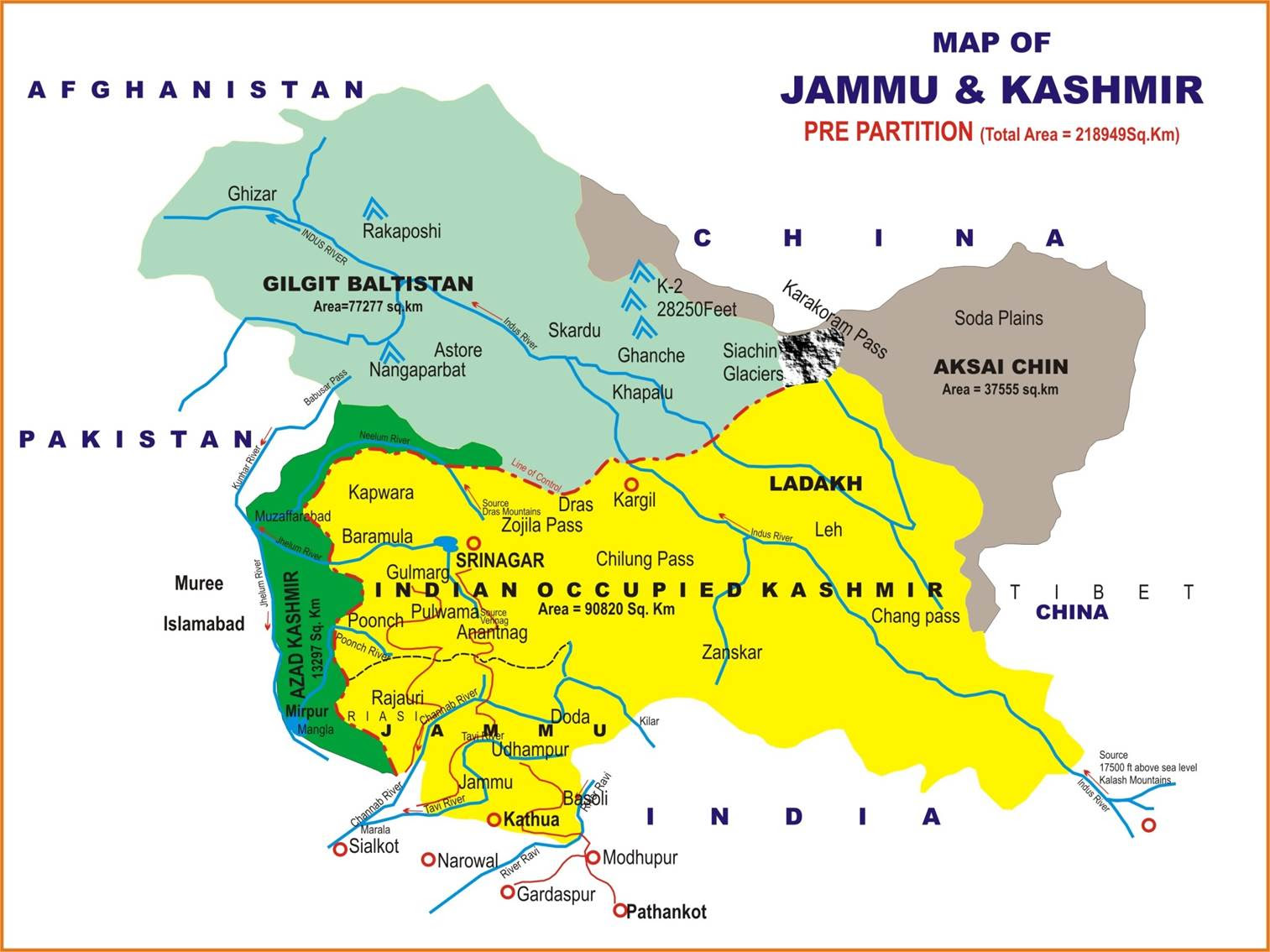 map of jammu kashmir tourism
