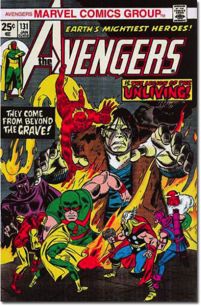 Is it REALLY the best idea to have Frankenstein and the Human Torch on the same team? You wanna throw Martian Manhunter in there too? (Avengers #131)